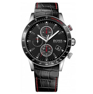 hugo boss watch black and red