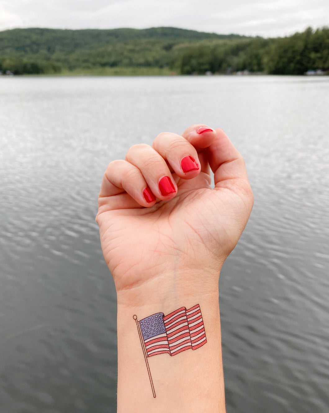 american flag tattoo small