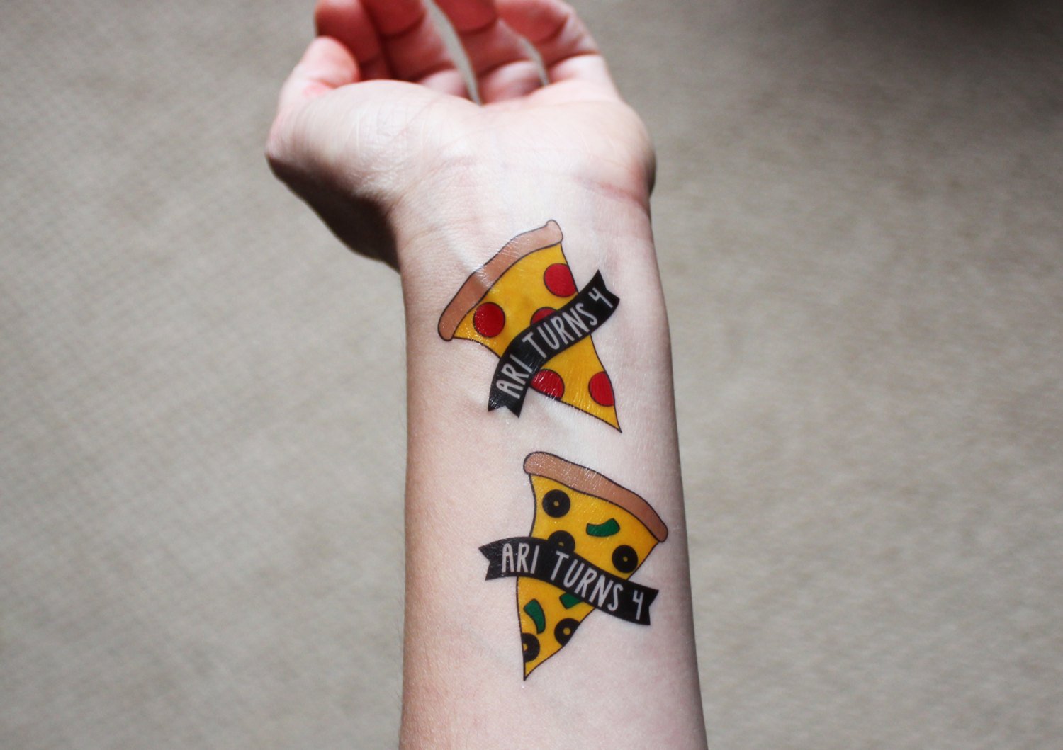 Tattoo pizza Domino's Was