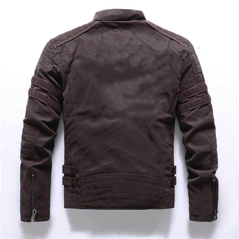 Men's Retro Faux Leather Jacket – BiKaZo