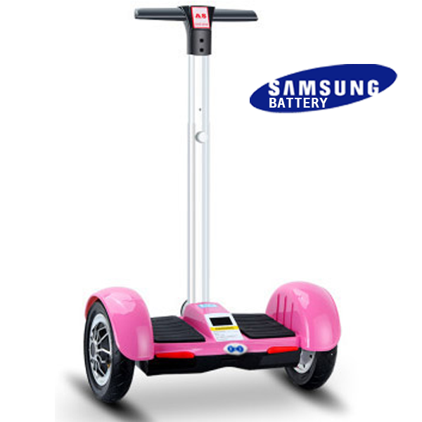 pink segway with handles