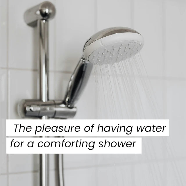 The pleasure of having water for a comforting shower