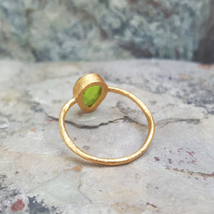 Dani Peridot Gold Ring