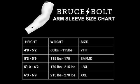 Size Charts – BRUCE BOLT