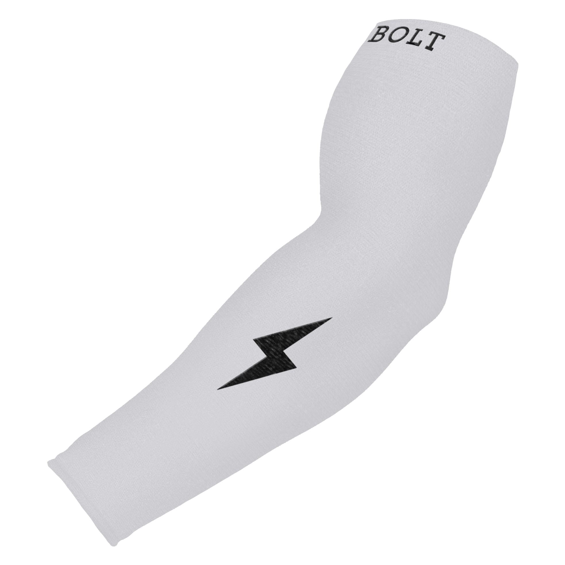 Image of BRUCE BOLT Graduated Compression Premium Arm Sleeve - WHITE