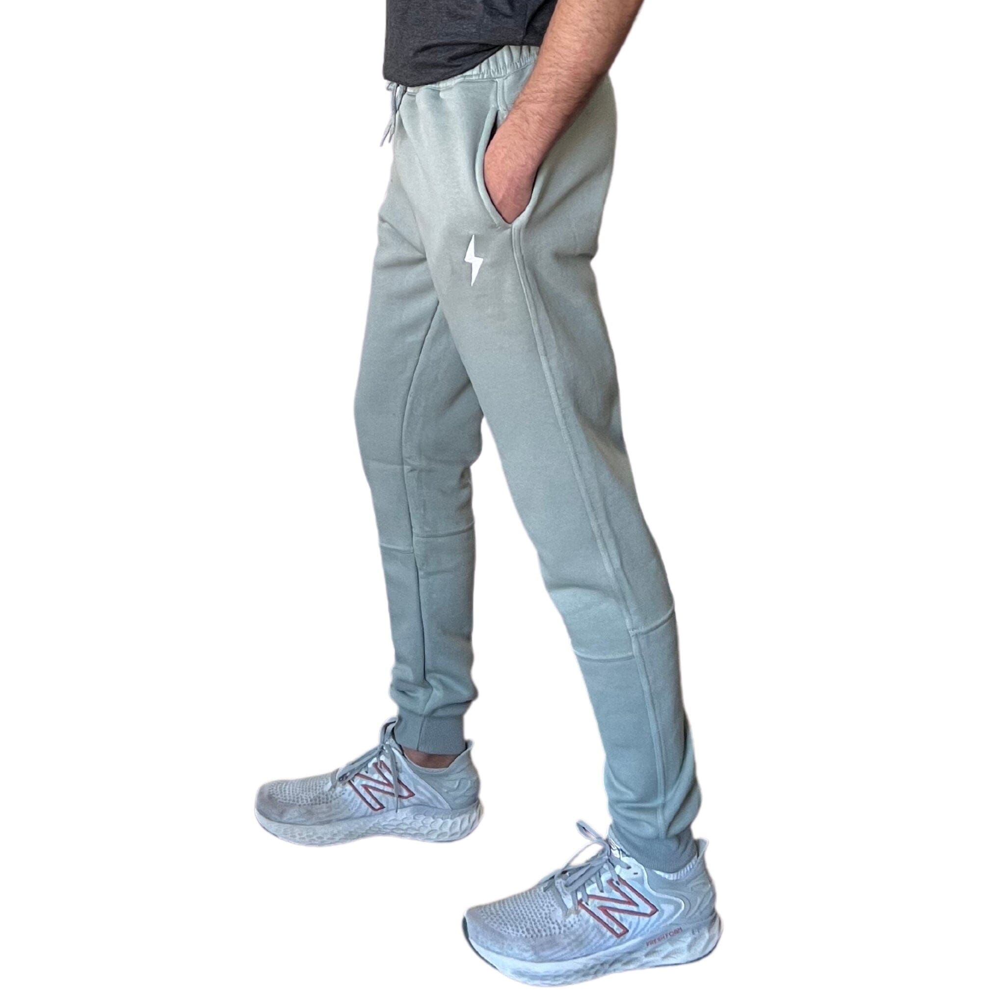 Image of BRUCE BOLT Cotton Joggers - GREY