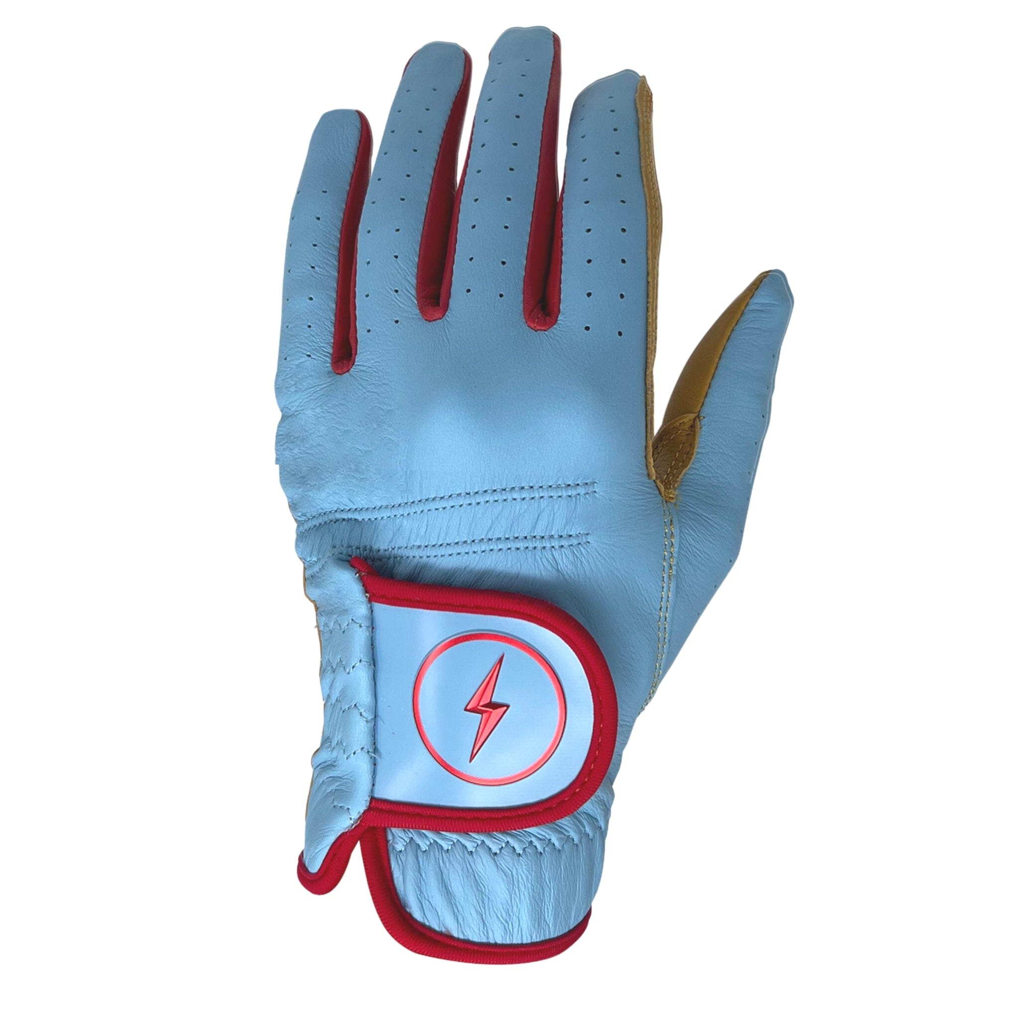 Image of BRUCE BOLT SIGNATURE Series Golf Glove - BABY BLUE LEFT