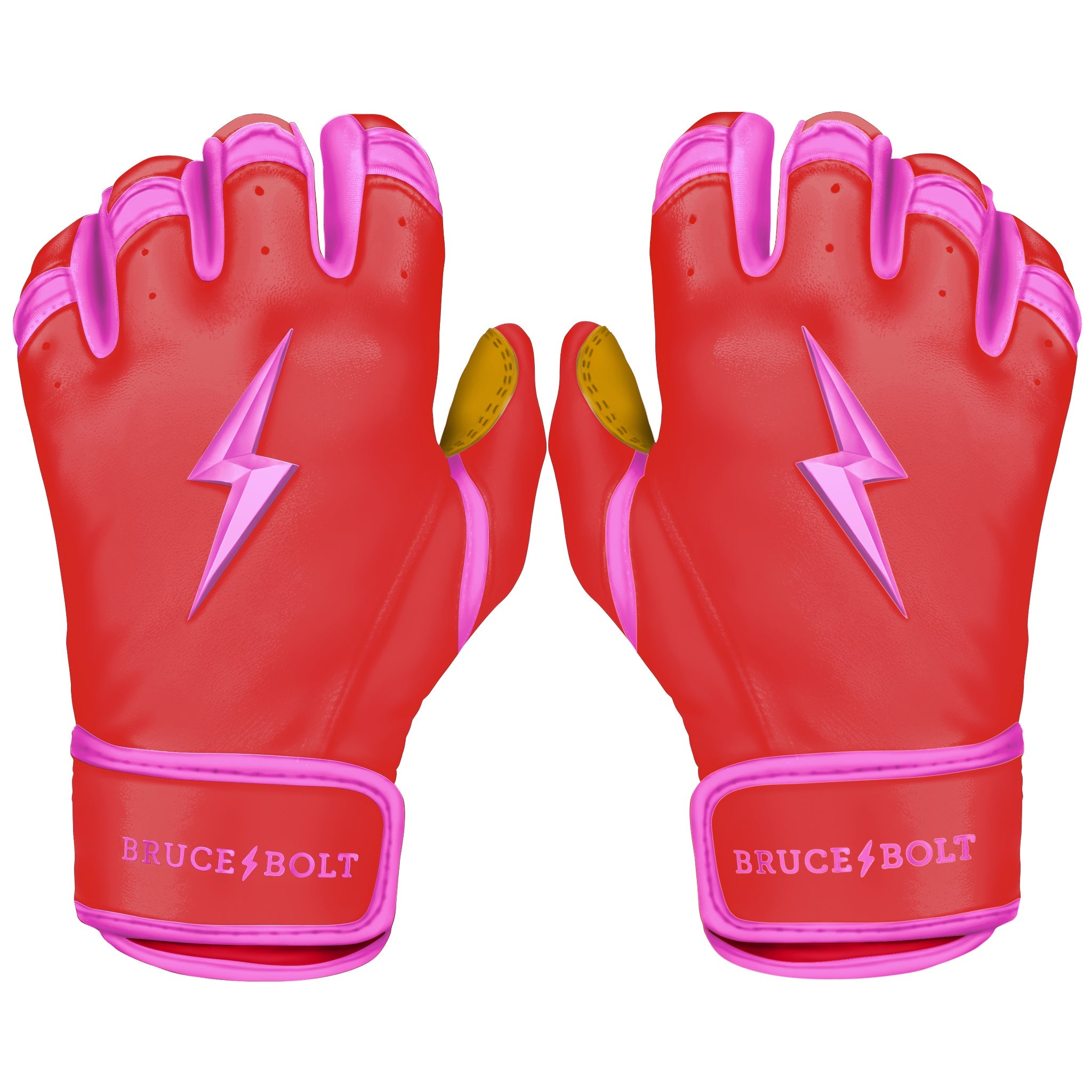 Image of PREMIUM PRO BADER Series Short Cuff Batting Gloves | PINK