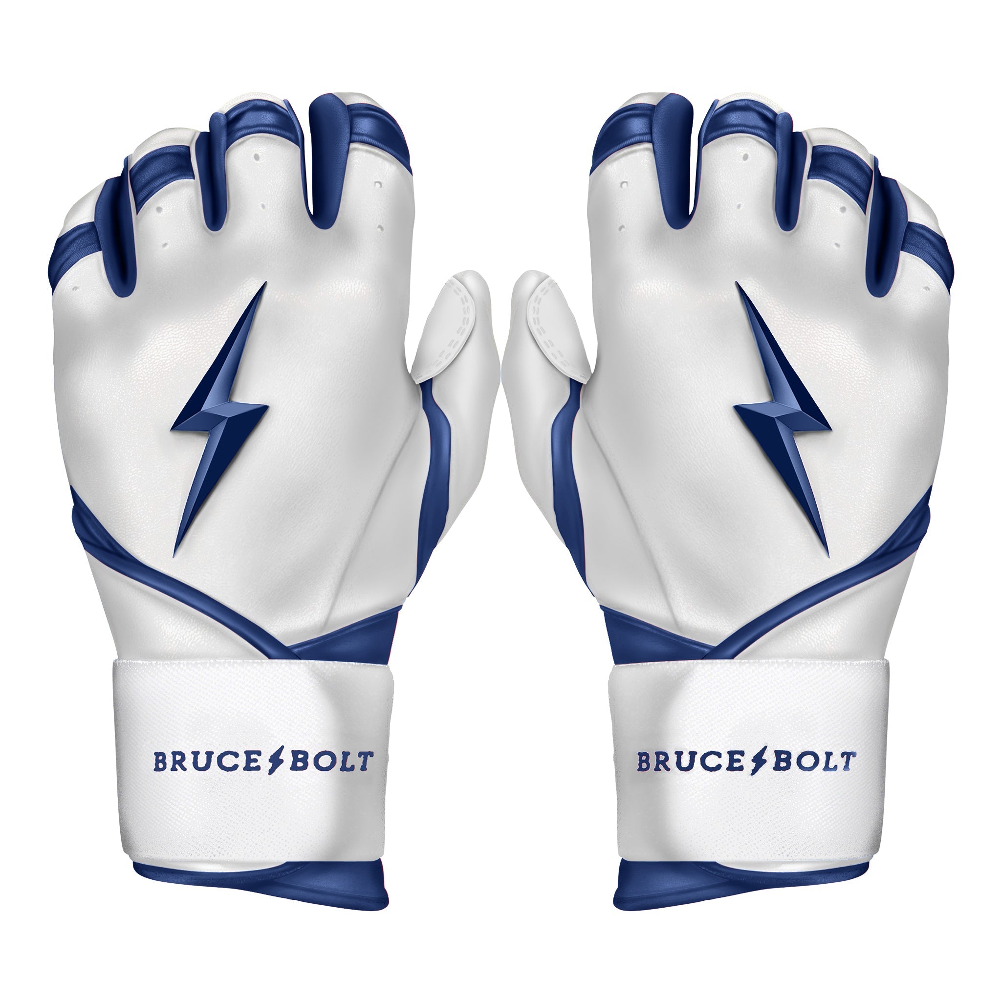 Image of PREMIUM PRO CHROME Series Long Cuff Batting Gloves | NAVY