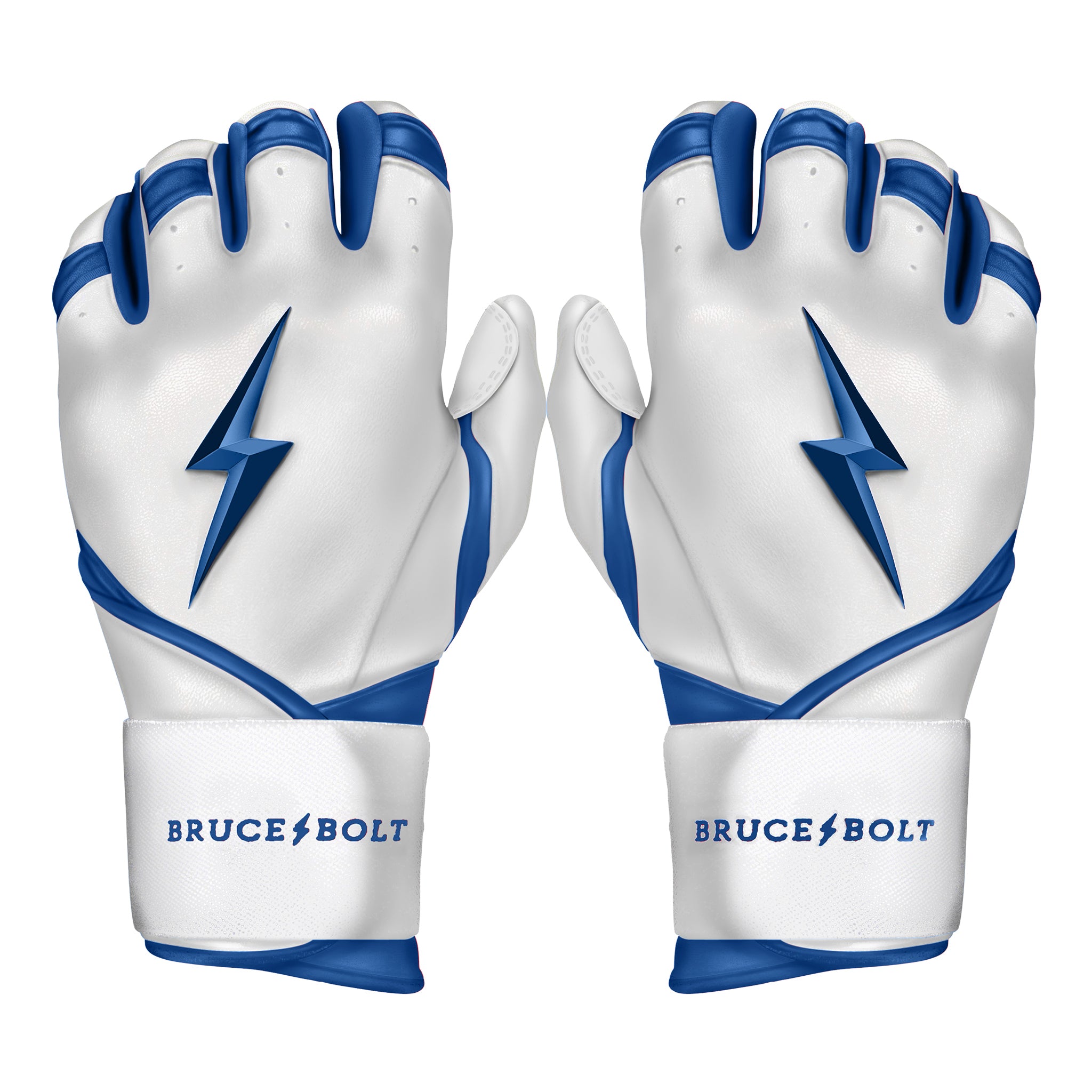 Image of PREMIUM PRO CHROME Series Long Cuff Batting Gloves | ROYAL