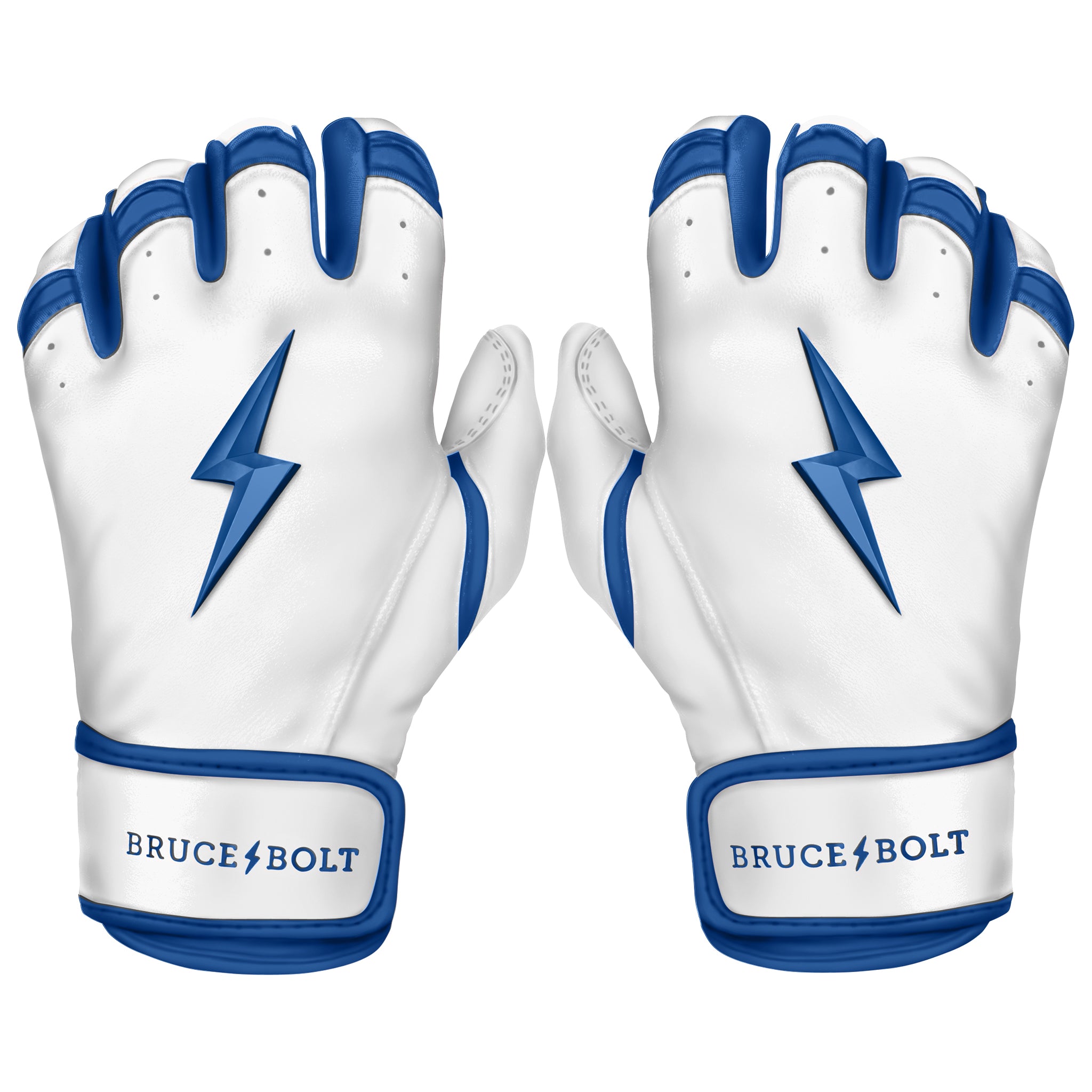 Image of PREMIUM PRO CHROME Series Short Cuff Batting Gloves | ROYAL