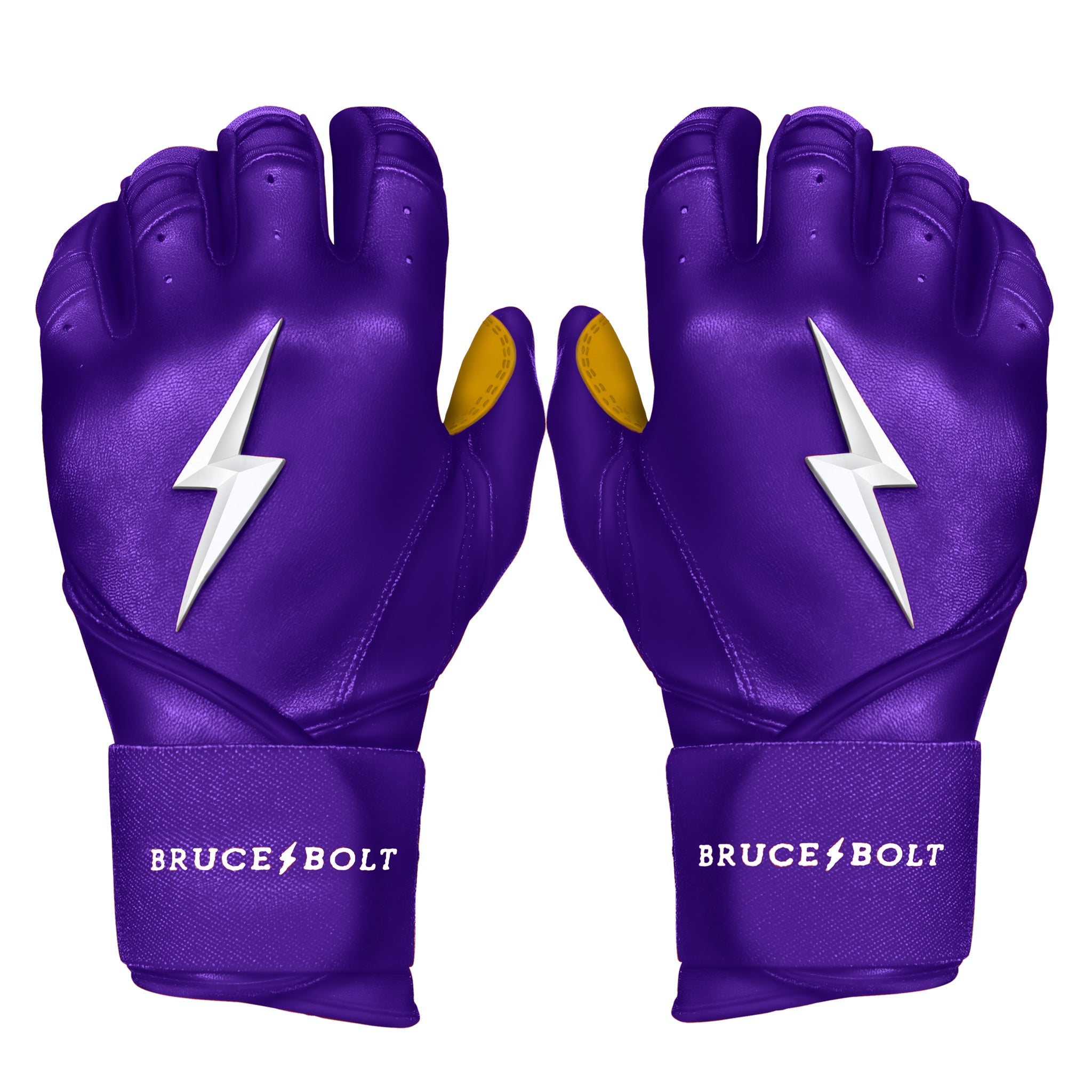 Image of PREMIUM PRO Long Cuff Batting Gloves | Purple