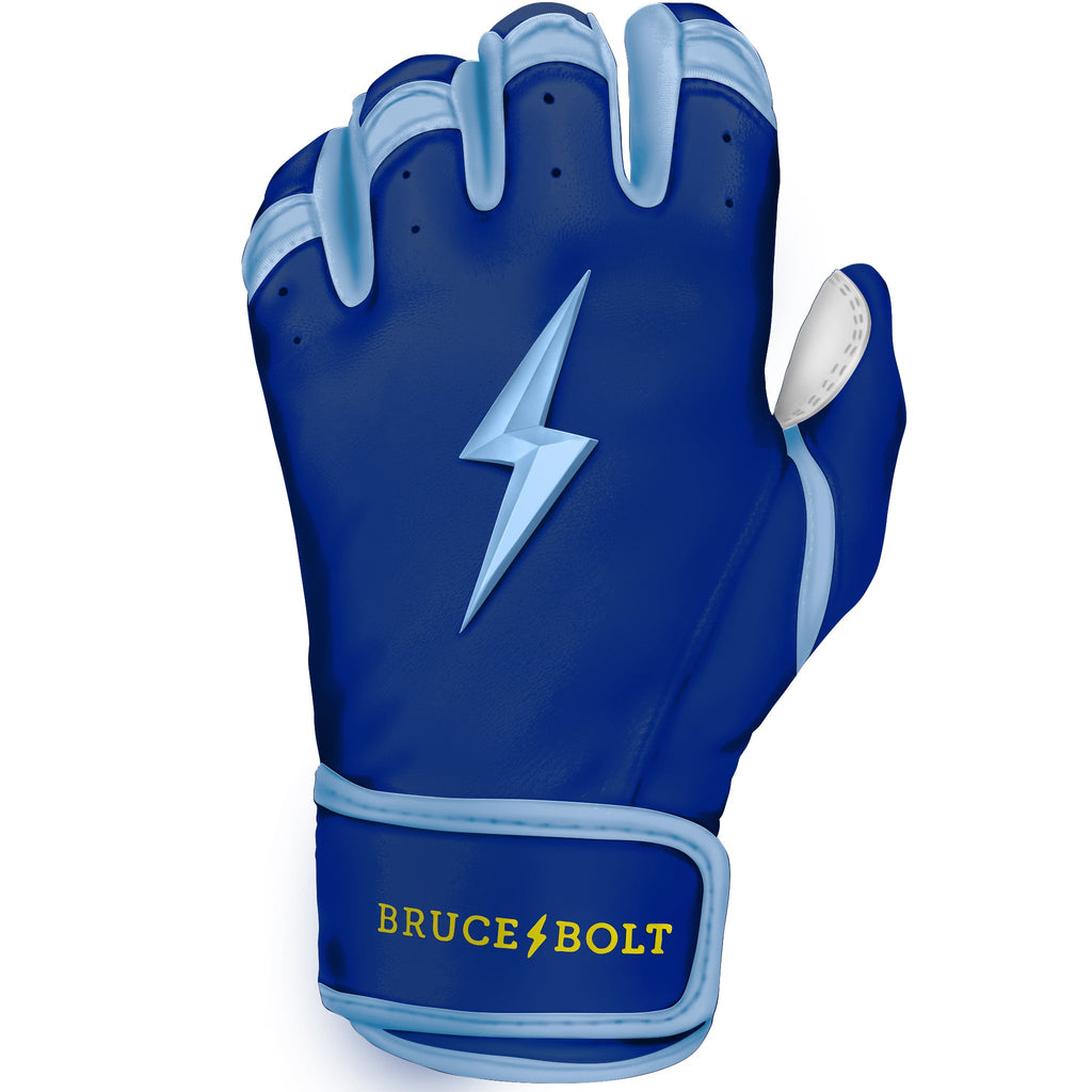 Light Blue and Navy Batting Gloves | Protective Batting Gloves – BRUCE BOLT