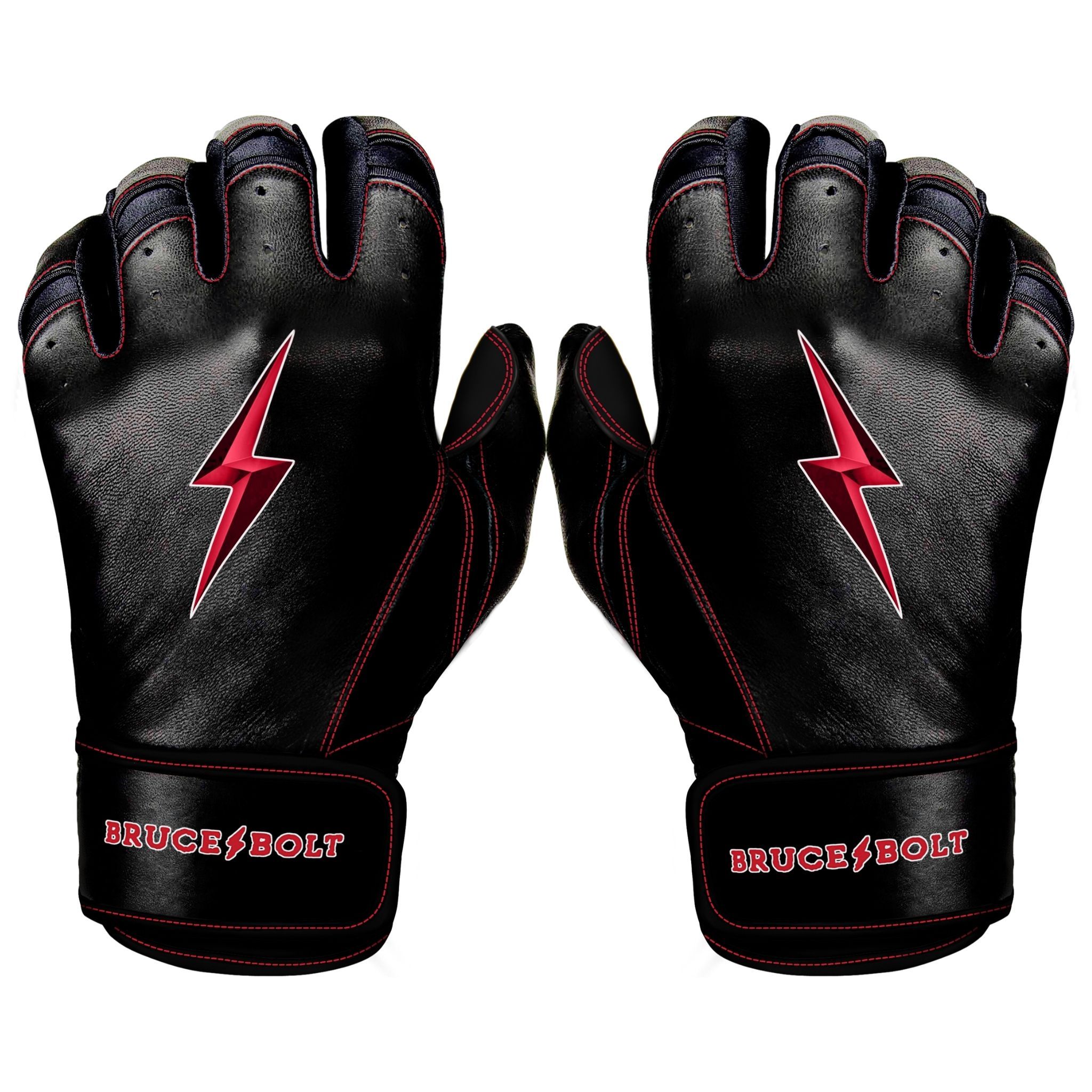 Image of PREMIUM PRO TC42 Series Short Cuff Batting Gloves | BLACK