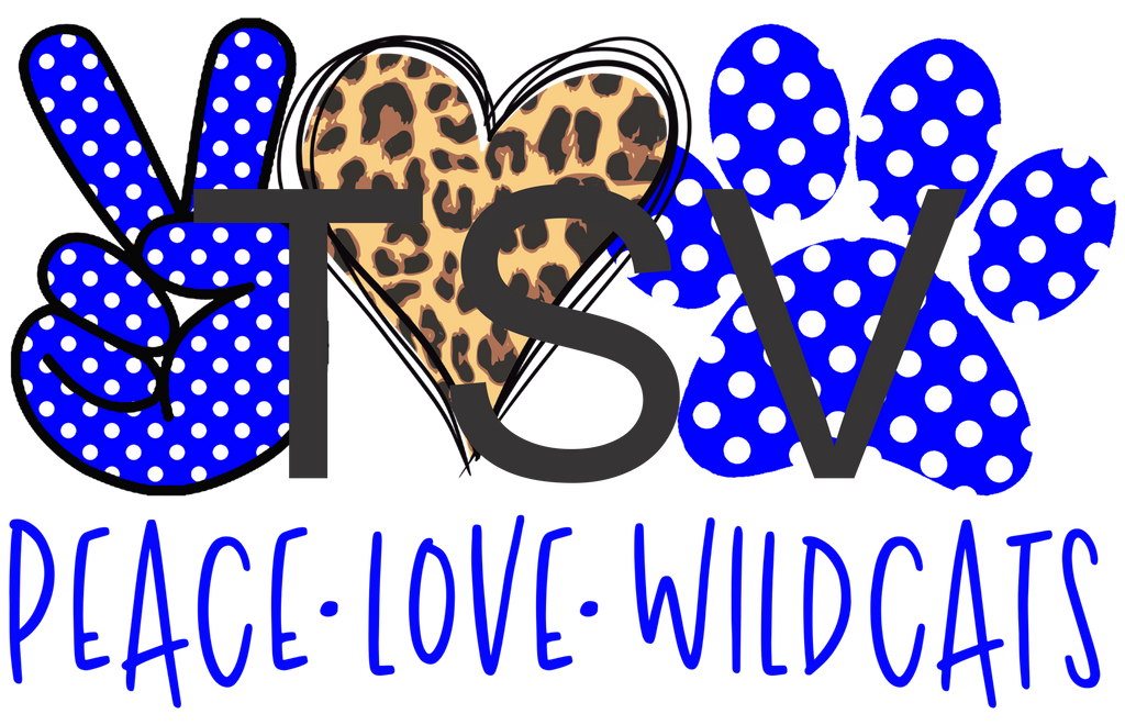 Peace Love Wildcats Tri State Vinyl