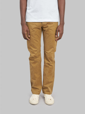 stevenson overall colts chinos v2 khaki relaxed tapered front fit