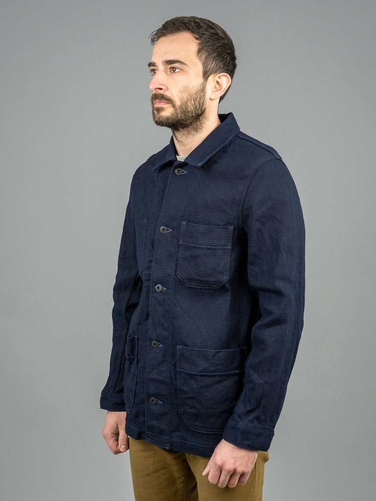 INDIGO CANVAS COVERALL100