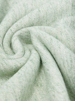 loop and weft big loopback fleece side panel sweatshirt green cotton fabric