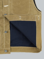 Rogue Territory Waxed Canvas Supply Vest Tan