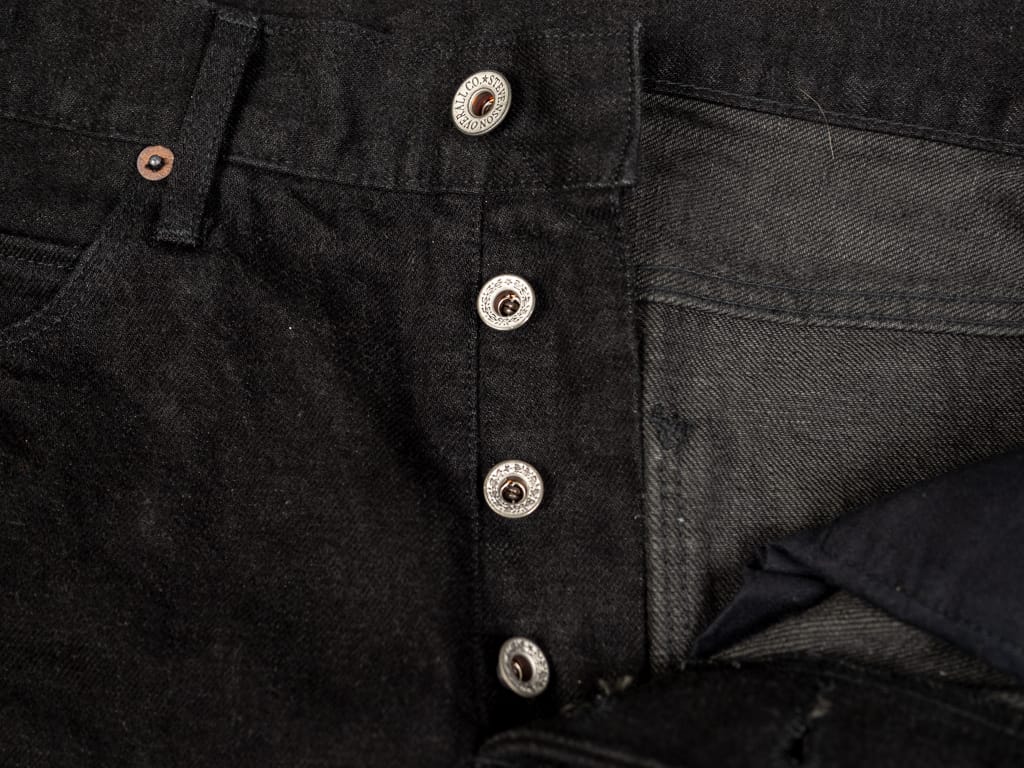 black jeans buttons