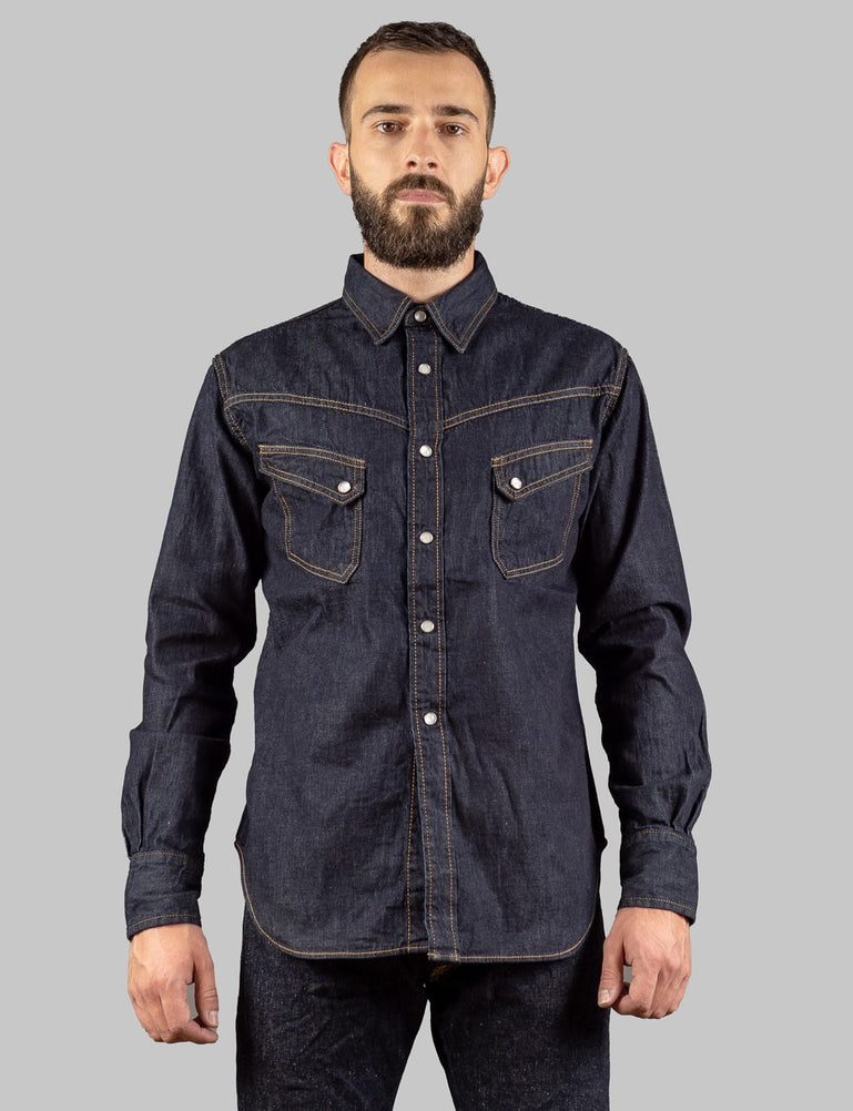 selvedge denim shirt