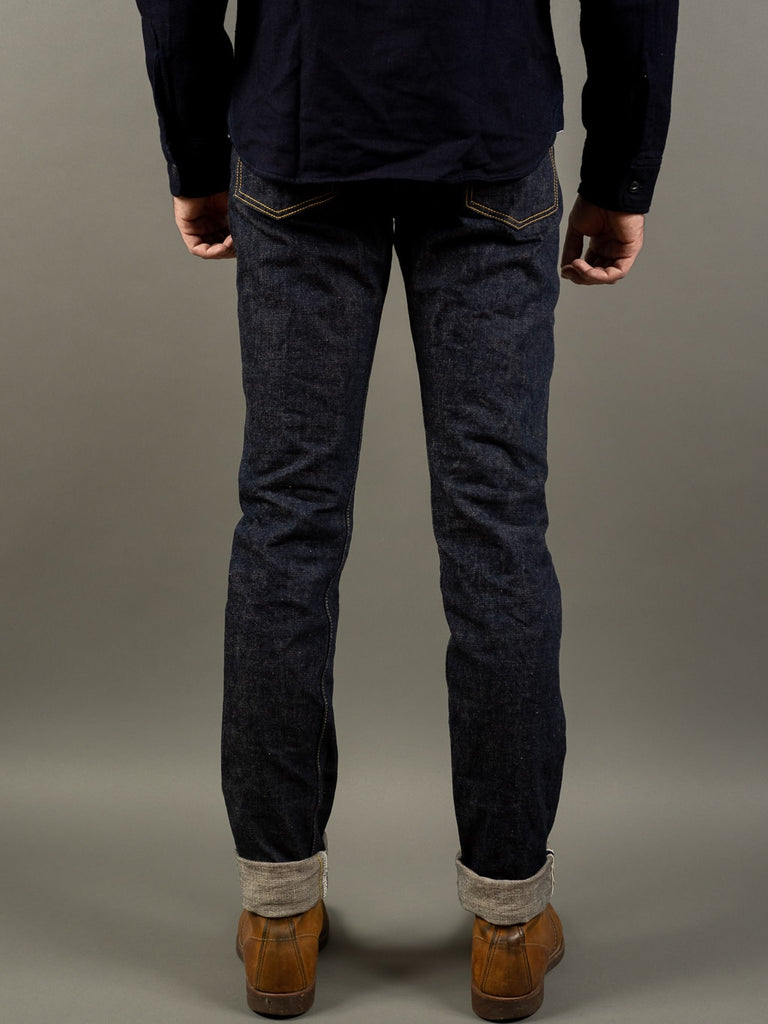 slim tapered selvedge jeans