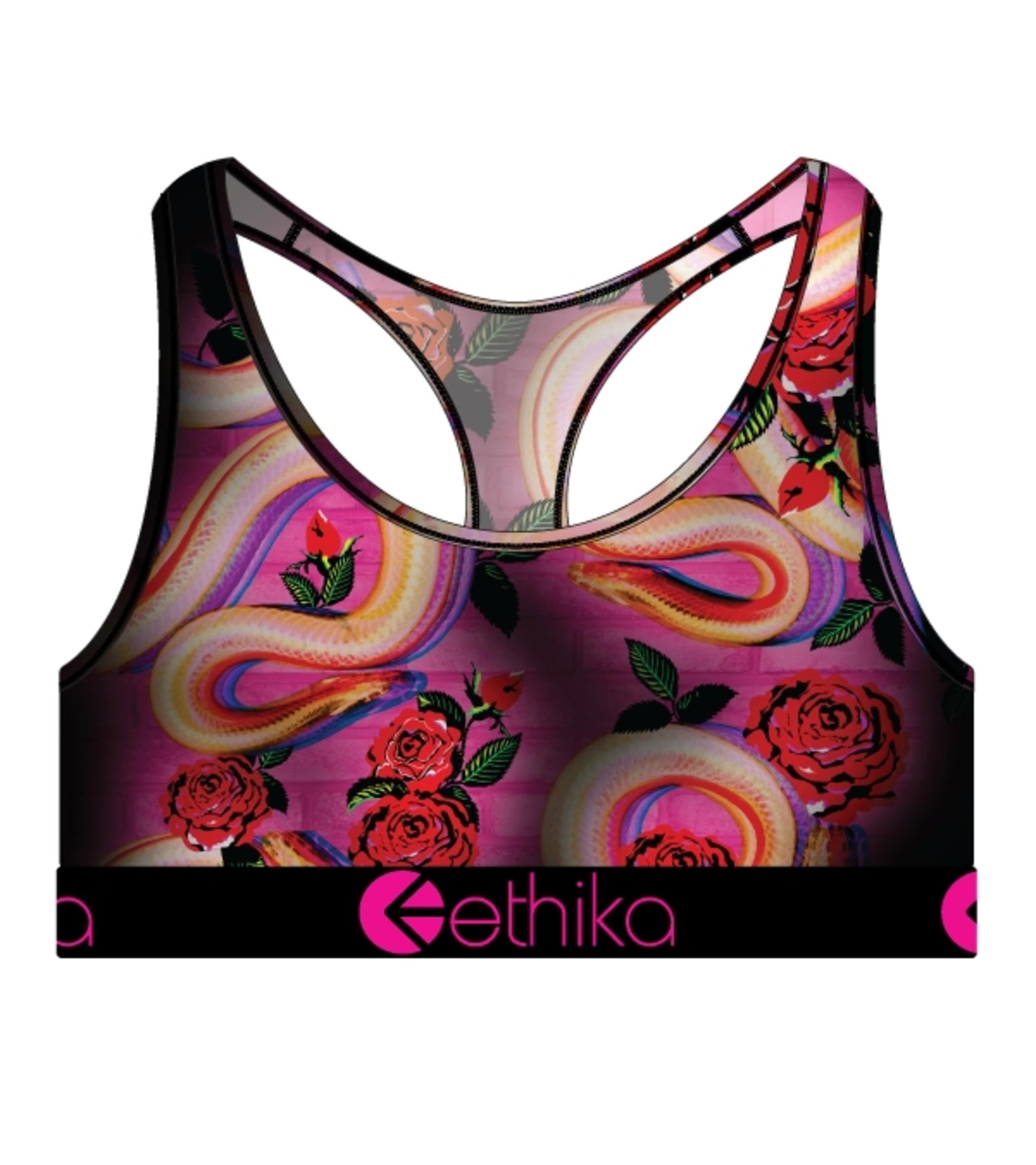 Ethika Womens Sports Bra  The Wall (RBL, X-Large) at  Women's  Clothing store
