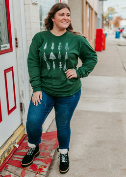 Tree Obsessed Graphic Long Sleeve Tee