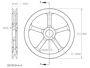 v belt pulley