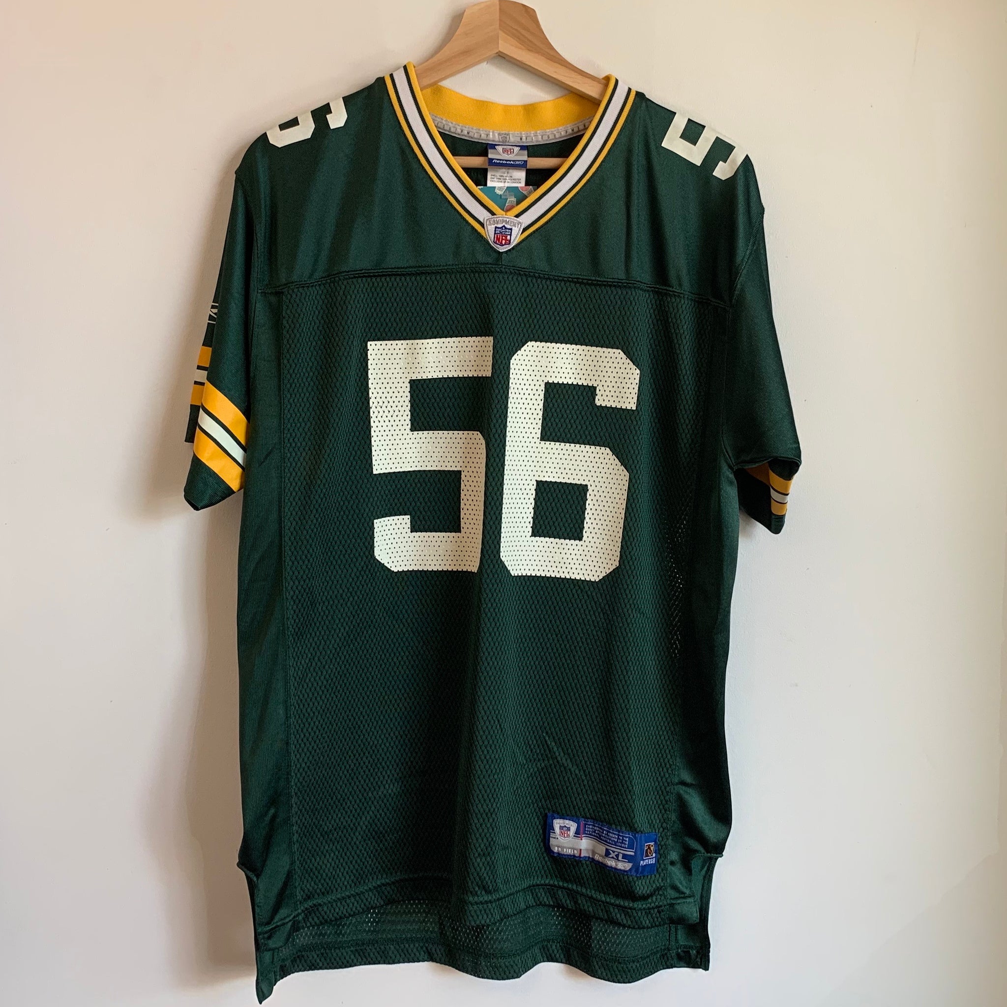 reebok packers jersey