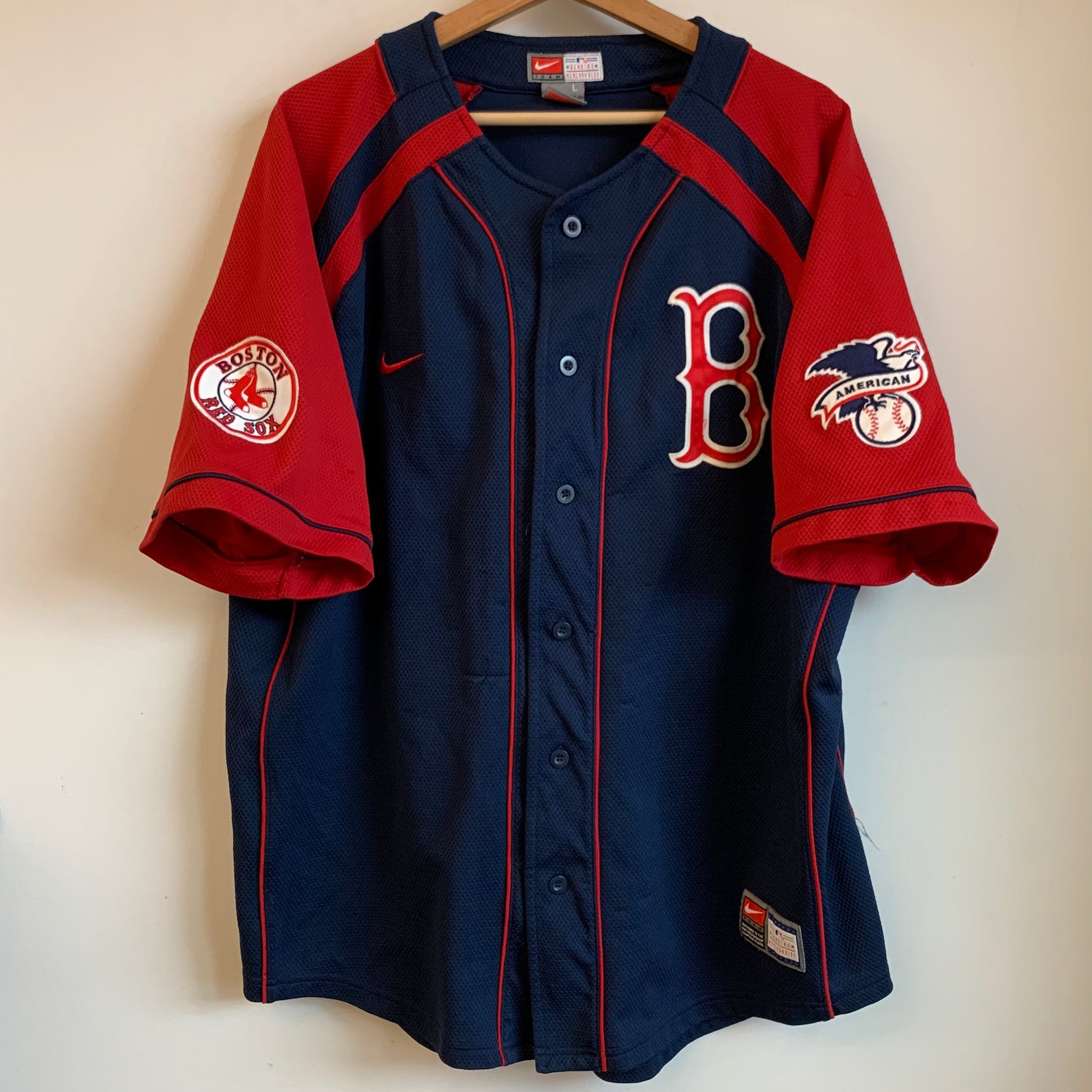 boston red sox navy blue jersey