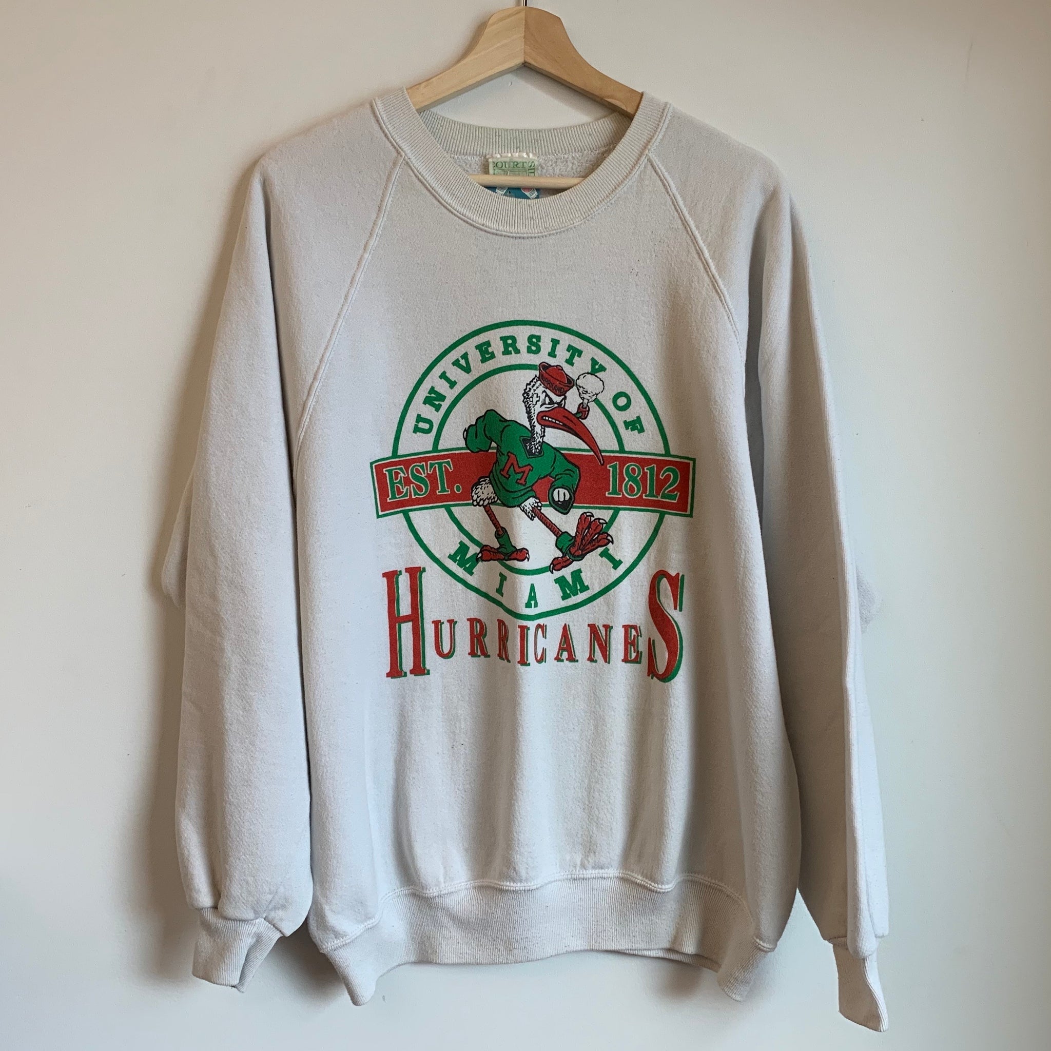 miami hurricanes crewneck