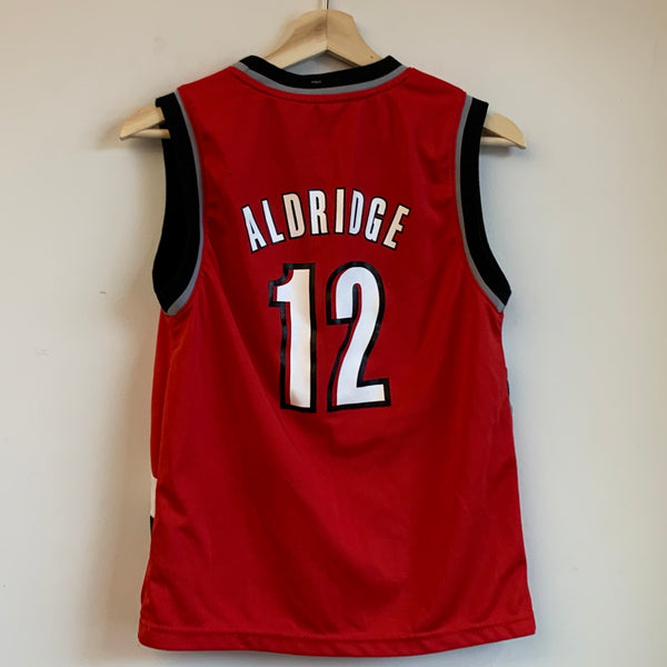 Youth Adidas LaMarcus Aldridge Portland Trail Blazers Red/White/Black Basketaball Jersey