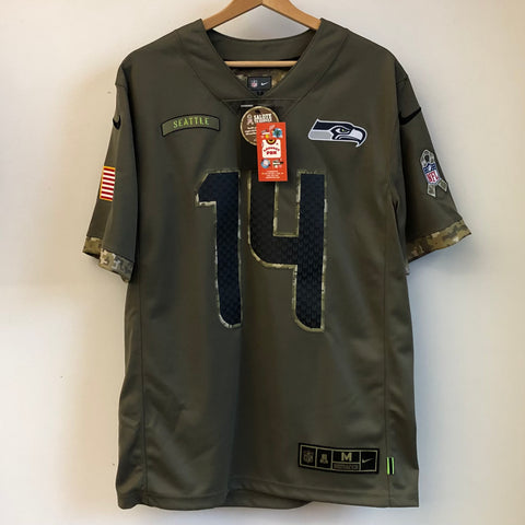 Men's Nike DK Metcalf Black Seattle Seahawks 2020 Salute To Service Limited  Jersey