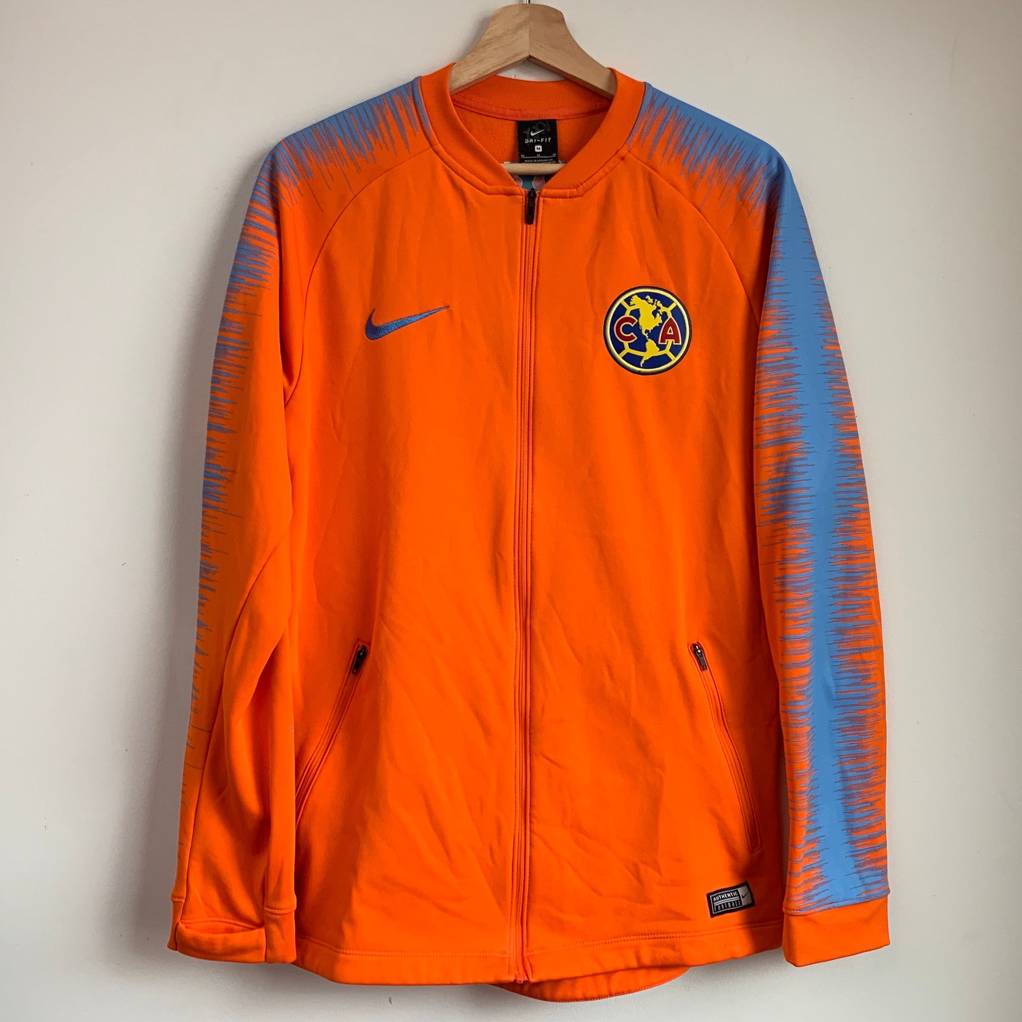 nike windbreaker orange blue