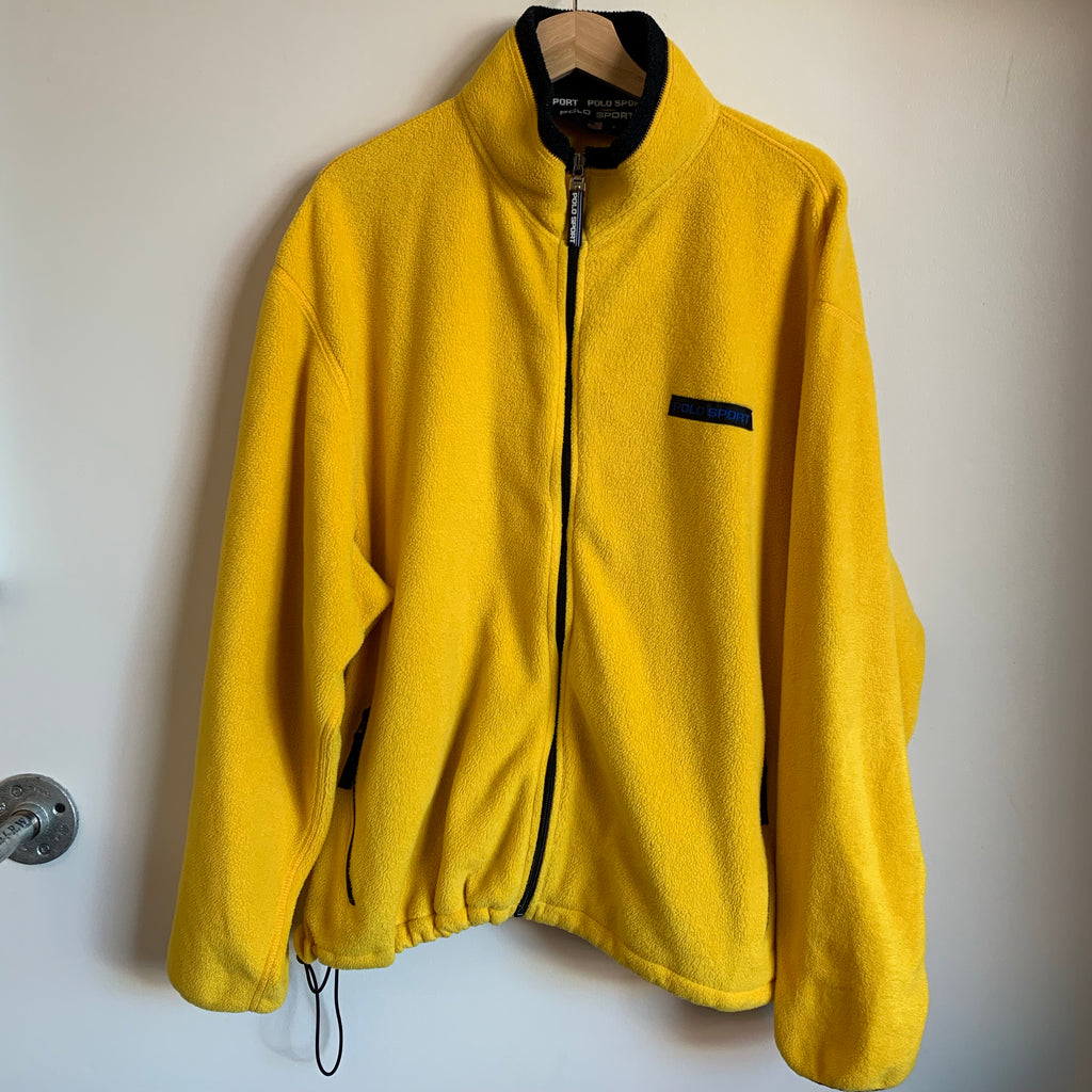 yellow polo sport jacket