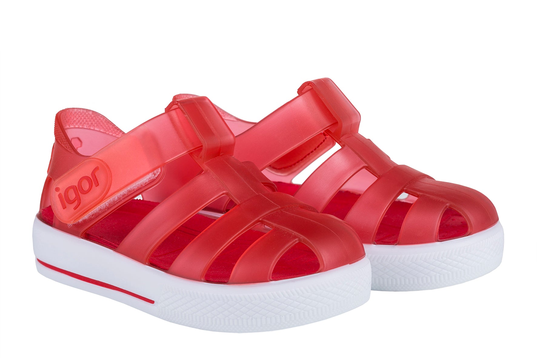 IGOR Children s Nico Jelly Sandals Red At John Lewis Partners