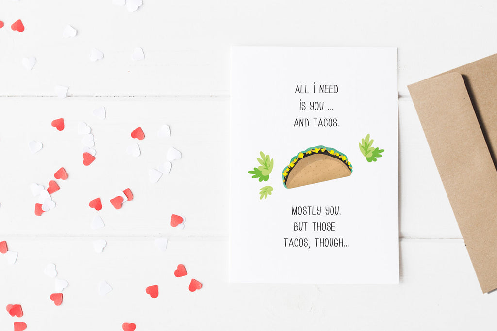 free downloadable valentine's day card, taco valentine, funny valentine's day card, printable valentine's day card