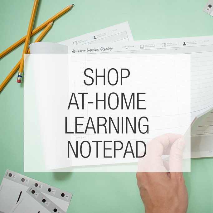 at-home learning notepad