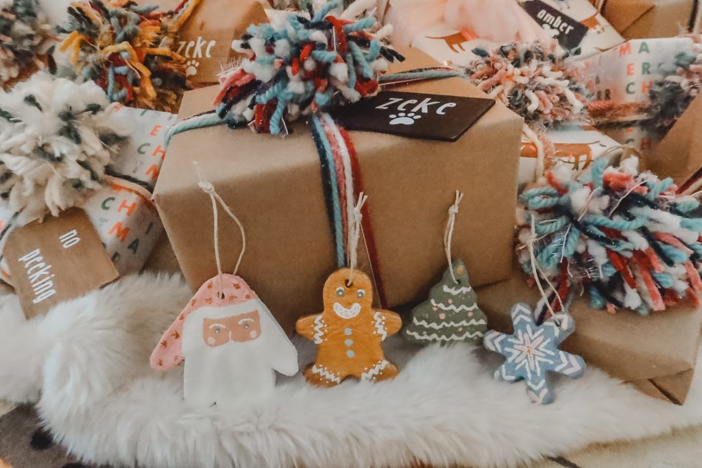 homemade salt dough ornaments by kids, family holiday traditions to try with kids