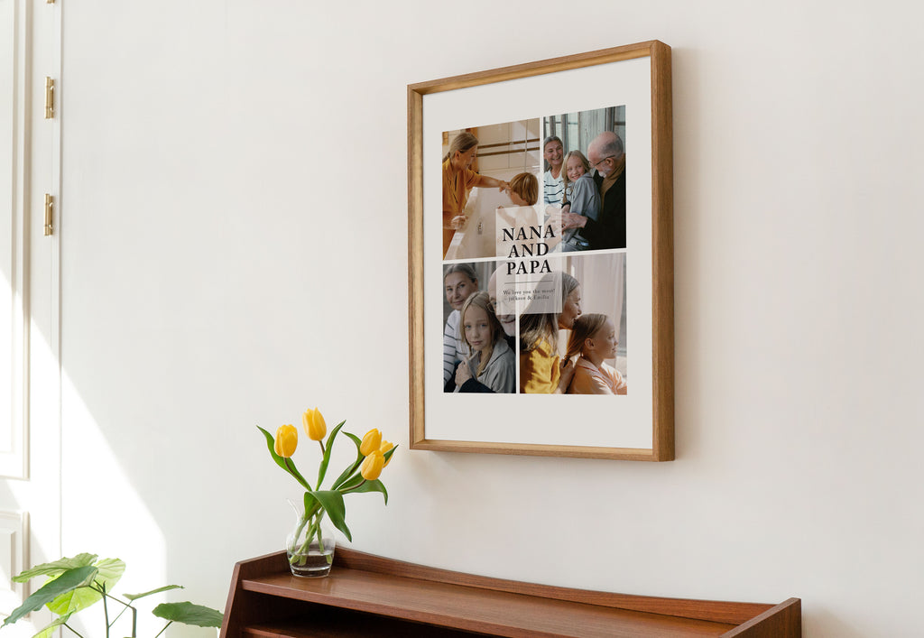 Father's Day photo art prints for dad and grandpa, Father's day meaningful personalized gift ideas