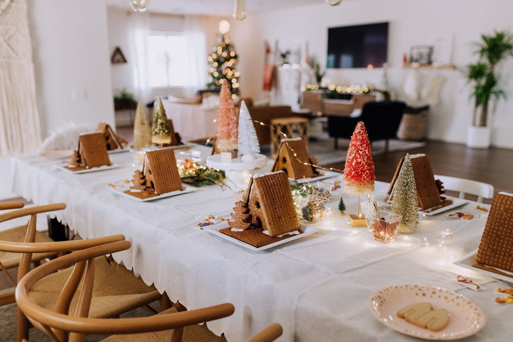 gingerbread house decorating party, family holiday traditions to start with kids