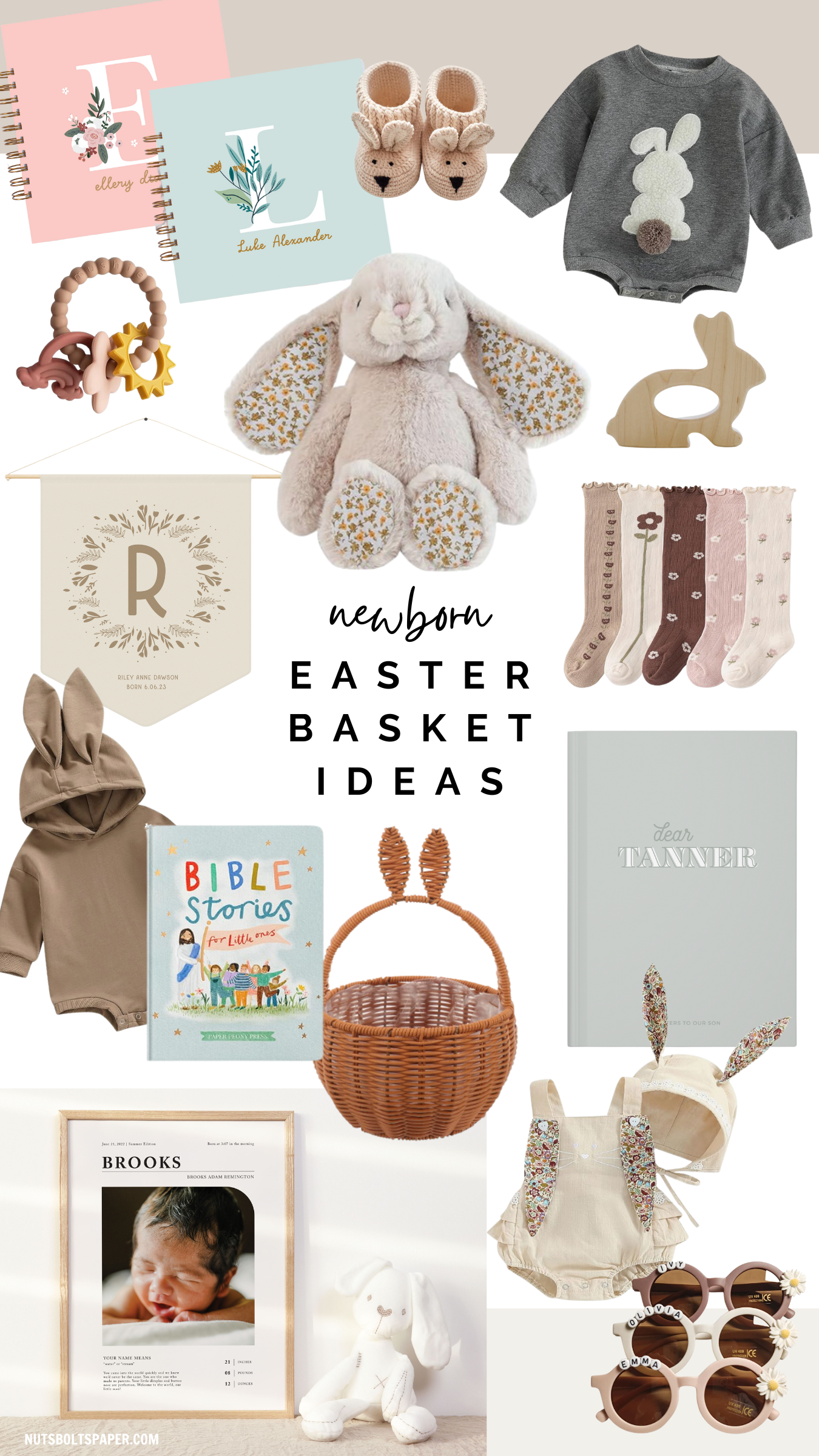 newborn baby easter outfit, newborn baby easter basket, newborn baby easter basket ideas, newborn baby easter basket gifts, newborn baby easter gift ideas, baby easter basket toys gifts ideas, baby easter basket stuffers fillers