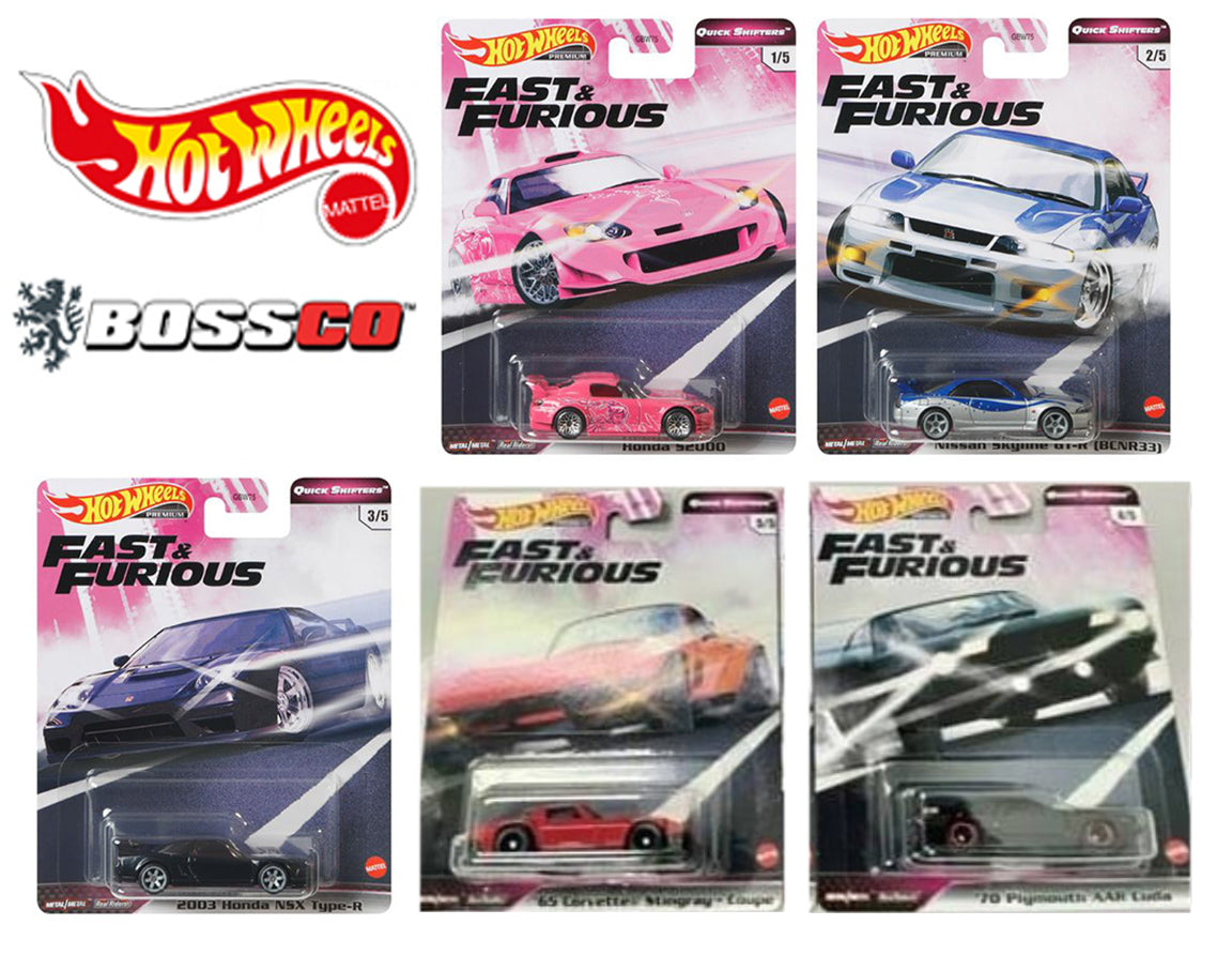 hot wheels fast and furious cars