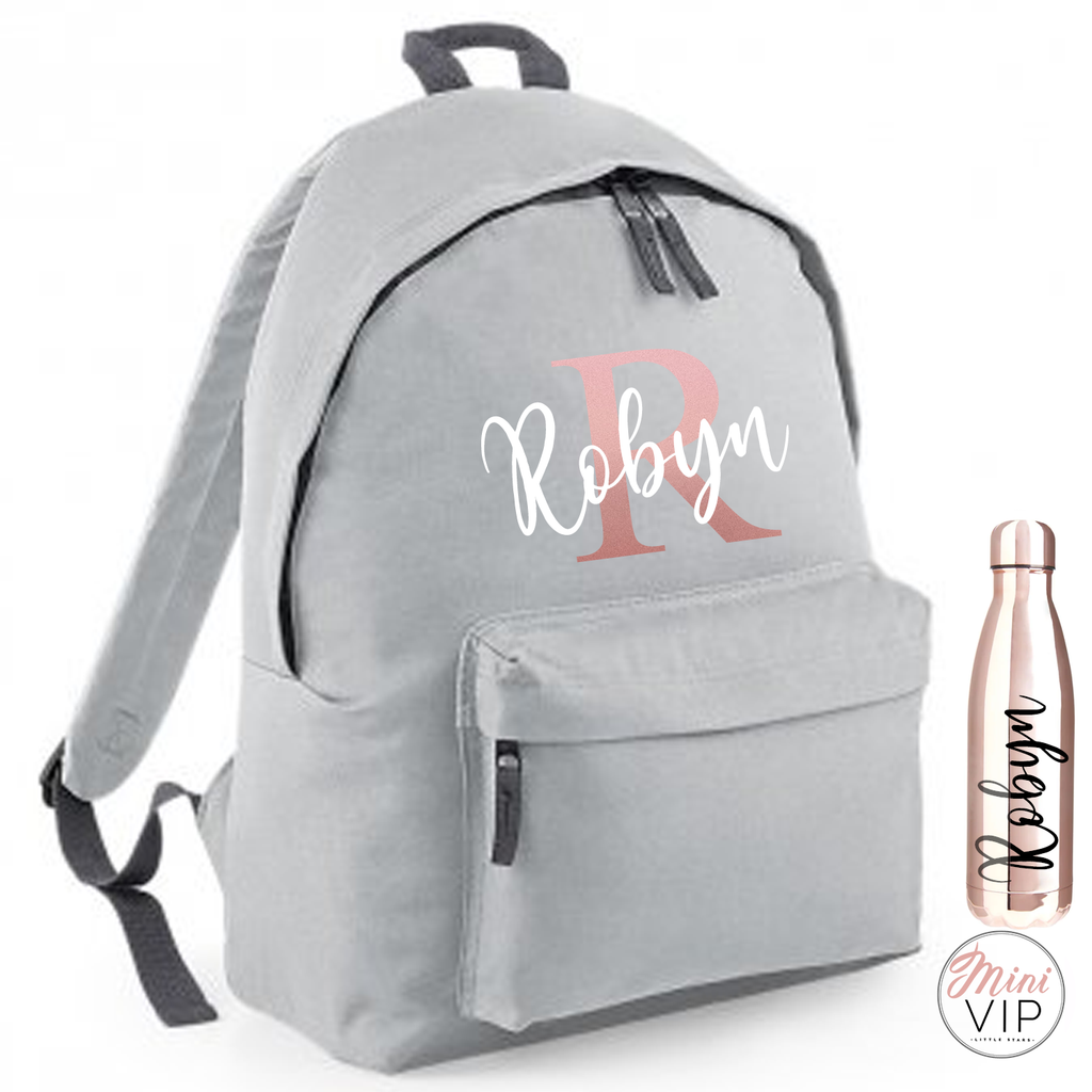 rose gold school bag