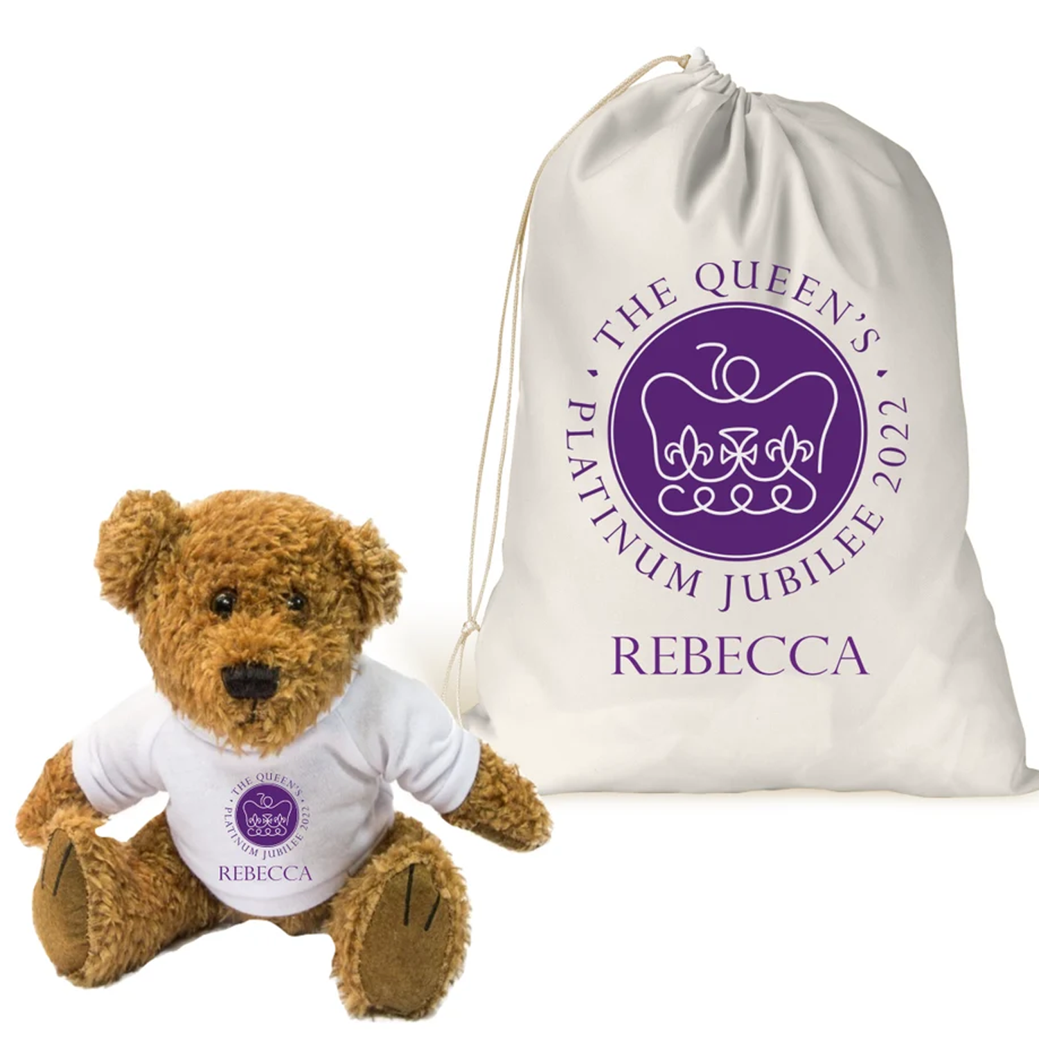 Personalised Teddy Bear Backpack - Adorable Mini Bag in 5 colour