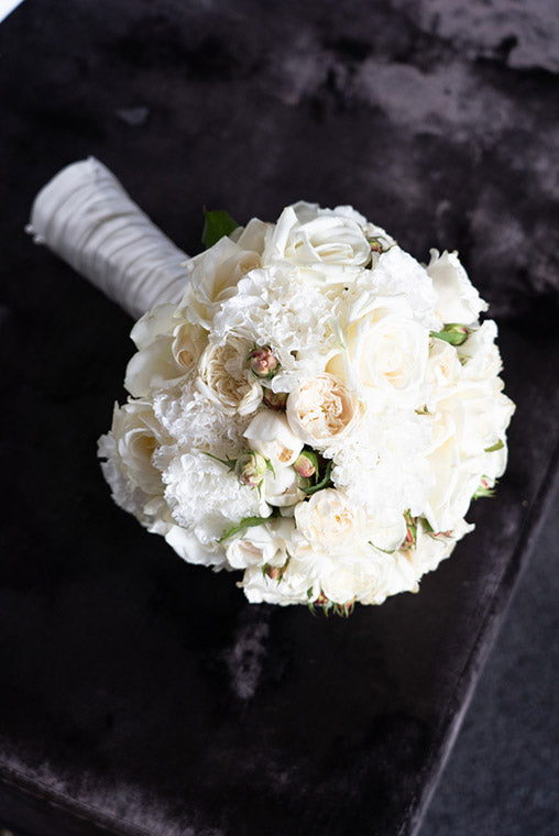 Bridal Bouquet on black background