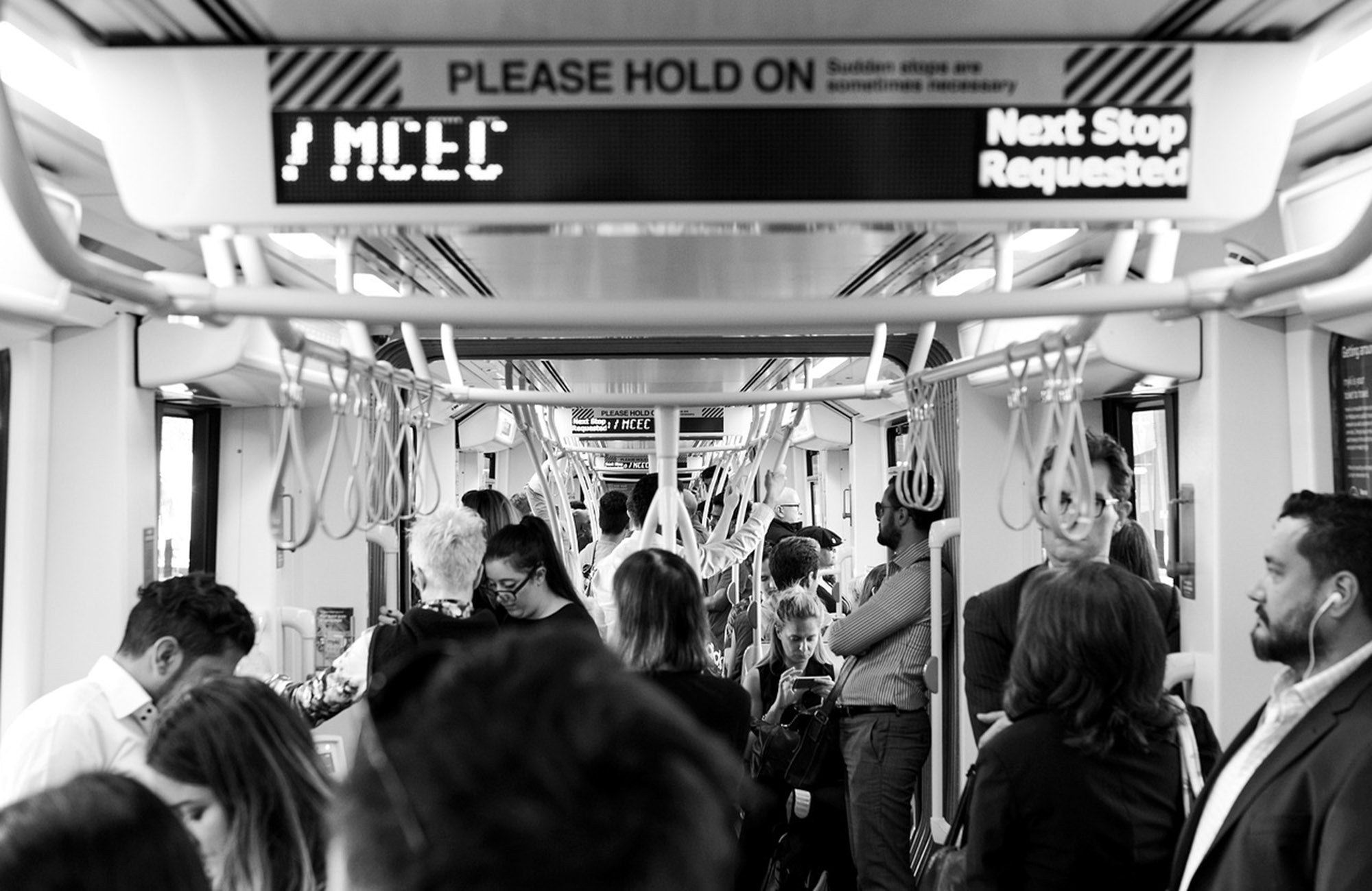 Melbourne tram passengers