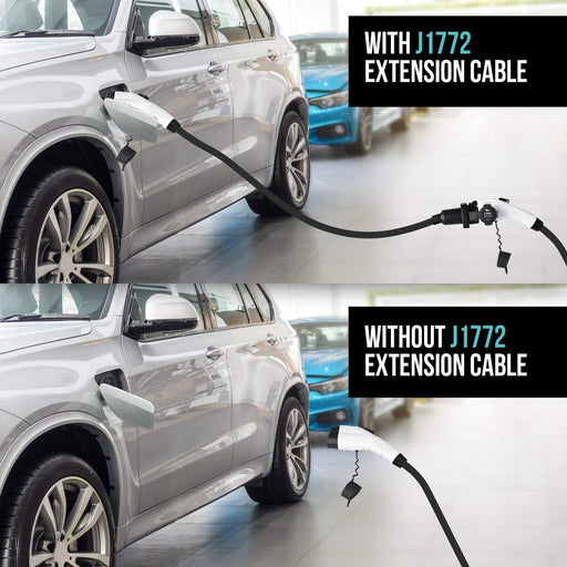 J1772 EV Charger Level 1 with 21 ft Extension Cord — Lectron EV