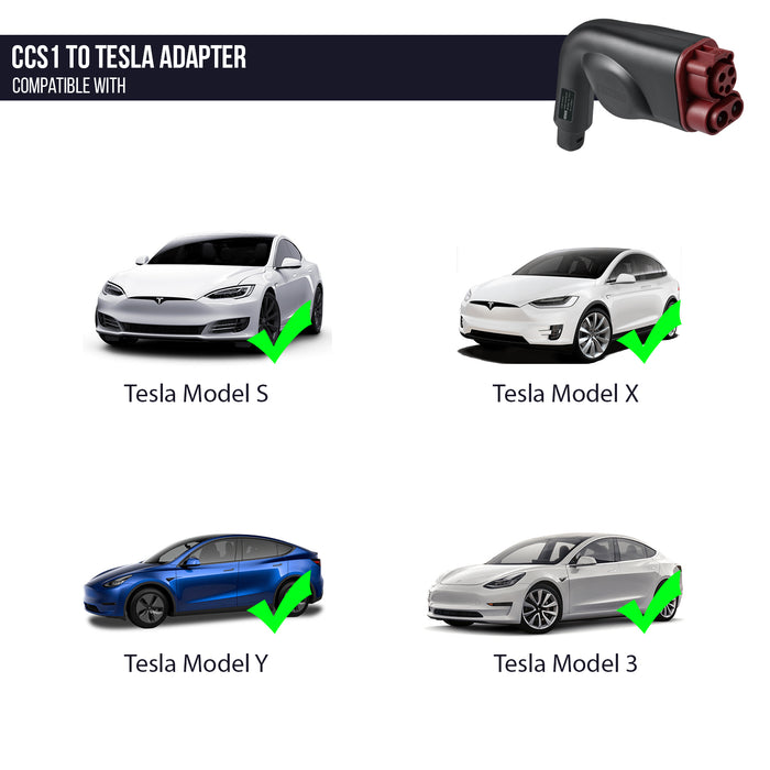 Gunst geeuwen Onzin Tesla CCS Adapter (Black) - Lectron — Lectron EV